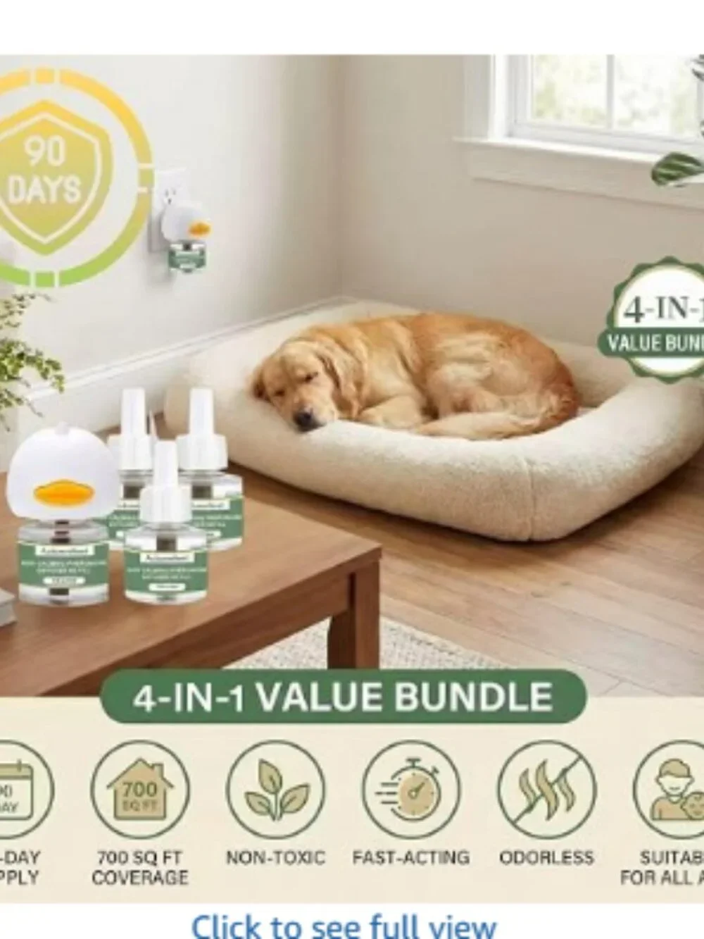 AuatumnNest 4 in 1 Dog Calming Pheromone Diffuser Kit (2 pks)